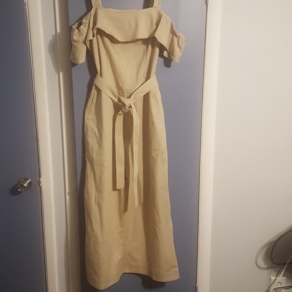 Banana Republic Twill Off-Shoulder Jumpsuit